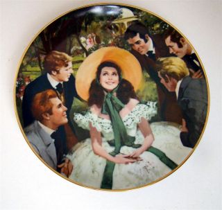 Set of 12 Gone with The Wind Golden Anniversary Series Plates Howard