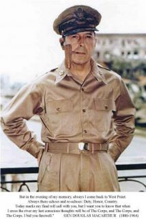 Gen Douglas MacArthur West Point Final Will Be of The Corps The Corps
