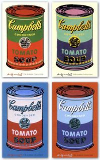Art Set Campbells Soup Can 1965 Set Andy Warhol