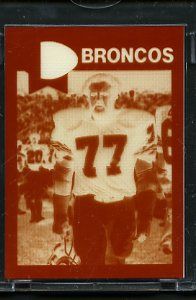 1979 Topps Football 4 Color Film Positive Lyle Alzado Broncos
