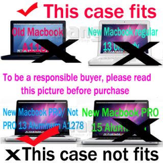 Soft Sleeve Hard Case Keyboard Cover for MacBook Pro 13