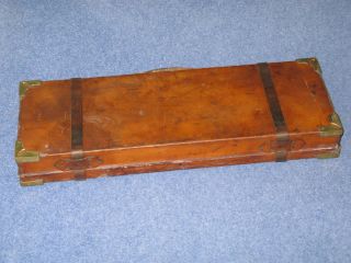 Period Vintage Leather James Macnaughton Double Gun Case C1897