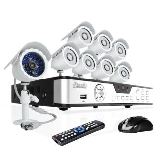 8CH DVR System w 8 Sony CCD Cameras Business Home Security System 1TB