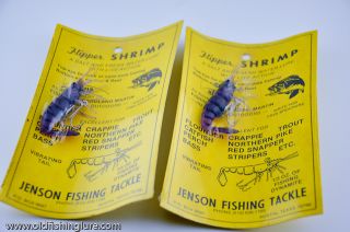Jensen Flipper Shrimp Lure Lot of 2