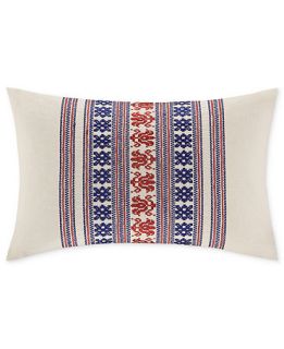 Echo Bedding, Cozumel Embroidered 12 x 18 Decorative Pillow