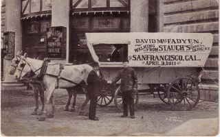 1911 PC Horse Wagon Macfadyen Walks from Coney Island NY to San