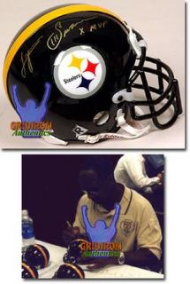 Lynn Swann Autographed Pittsburgh Steelers Mini Helmet w RARE x MVP