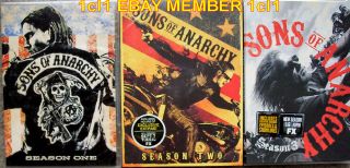 Sons of Anarchy Complete Season 1 2 3 Brand New 12 DVD Set 1 3 1st 2nd