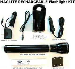 New Maglite Rechargeable Flashlight Kit RE1019 Maglight Spares 408 834