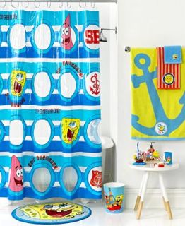 Nickelodeon Bath, Spongebob Set Sail Shower Curtain