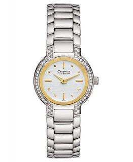 Caravelle by Bulova Watch, Womens Silver tone Stainless Steel