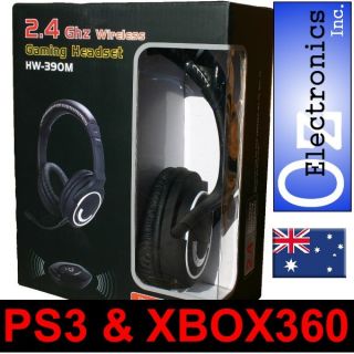 Wireless headset for PS3 XBox 360 MAC PC Universal game sound and chat