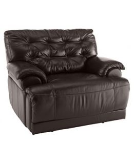 Dylan Leather Power Recliner Chair, 46W x 42D x 39H