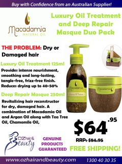 Macadamia Natural Oil Luxury Oil Treatment 125ml and Deep Repair