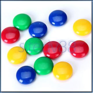 12x Memo Message Note Papter Whiteboard Magnetic Pin Button Fridge