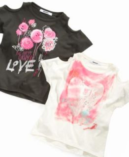 DKNY Kids T Shirt, Girls Graphic Tee   Kids Girls 7 16