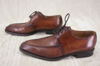 Magnanni Marsal Brown Leather Cognac Oxford Lace Up Shoes Size 8 5