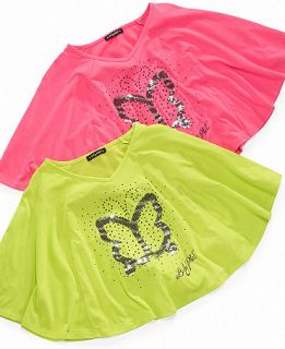 Phat Kids Shirt, Girls Butterfly Cape Top   Kids Girls 7 16
