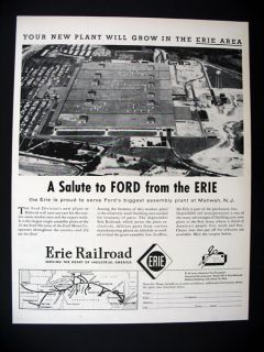 Ford Motor Assembly Plant Mahwah NJ 1955 Print Ad Advertisement