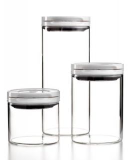 OXO Pop Food Storage Containers, Set of 3 Stainless Steel Canisters