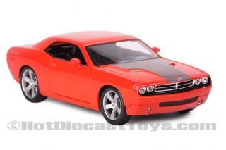 Maisto Dodge Challenger Concept Orange Diecast 1 18