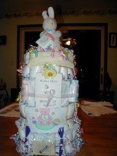 Peter Rabbit Diaper Cake 4TIER Baby Shower Gift