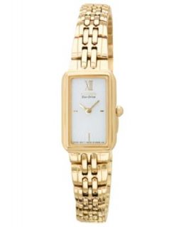 Citizen Watch, Womens Eco Drive Gold Tone Stainless Steel Bracelet