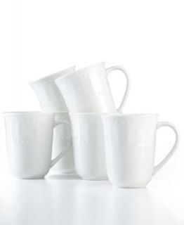 White Elements Dinnerware, Set of 6 Mugs   Casual Dinnerware   Dining