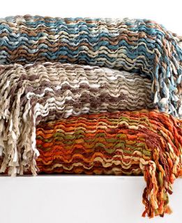Westerly Bedding, Space Dye Crochet Knit Throw   Blankets & Throws