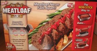Perfect Meatloaf Pan Set as Seen on T V 