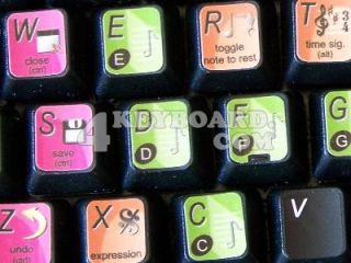 MakeMusic Finale keyboard stickers are designed to improve your