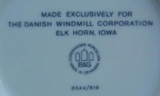 Bing Grondahl Danish Windmill Elk Horn 1976 Plate
