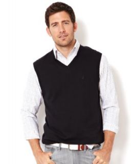 Izod Big and Tall Vest, Fine Gauge Sweater Vest   Mens Sweaters   