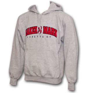Makers Mark Logo Athletic Heather Gray Hoodie Sweatshirt