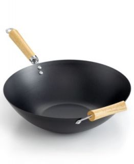 IMUSA Carbon Steel Wok Set, 7 Piece Nonstick   Cookware   Kitchen