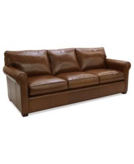 Lear Leather Sofa Bed, Full Sleeper 75W x 40D x 32H   furniture