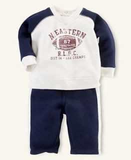 Ralph Lauren Baby Set, Baby Boys Fleece Graphic Shirt and Pants