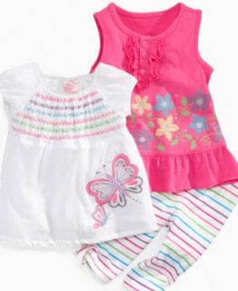 Nannette Baby Set, Baby Girls Floral Tunic and Polka Dot Leggings