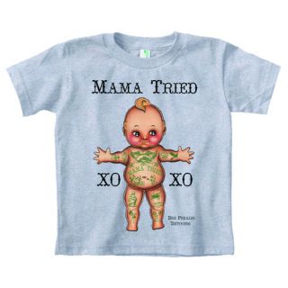 Mama Tried Tattooed Kewpie Baby Doll Andre Dre Perales Boys Girls