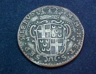 1768 Silver 4 Tari Grand Master Emmanvel Pinto Knights of Malta Order
