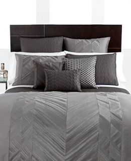 Hotel Collection Bedding, Pieced Pintuck Gray 16 Square Decorative