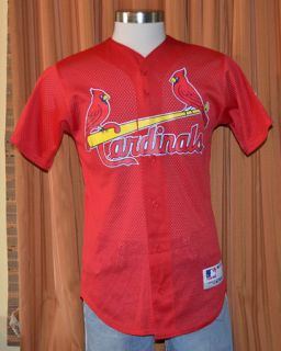 St Louis Cardinals 15 Majestic Athletic Baseball Jersey Shirt Mens