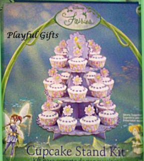 Tinkerbell Cupcake Stand w Cupcake Picks Kit Wilton