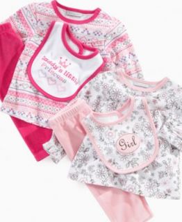 First Impressions Baby Set, Baby Girls 3 Piece Bodysuit and Pant Set