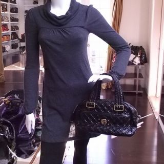 Marc Jacobs Patent Quilted Ursula Bowler Tote Bag