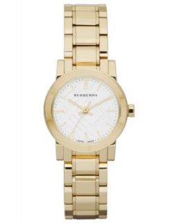 Burberry Watch, Womens Swiss Gold Ion Plated Stainless Steel Bracelet