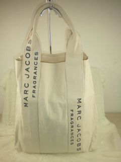 Marc Jacobs Fragrances Beige Canvas Tote Bag Large