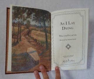 Easton Press as I Lay Dying William Faulkner Leather Bound Book
