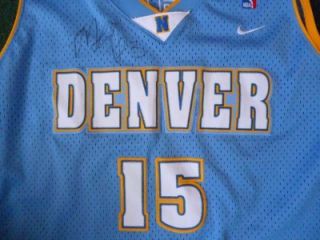 Marcus Camby & Carmelo Anthony Signed Nike Ball and XL Jersey Denver