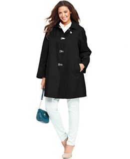 size raincoat faux leather trim trench coat reg $ 240 00 sale $ 104 99